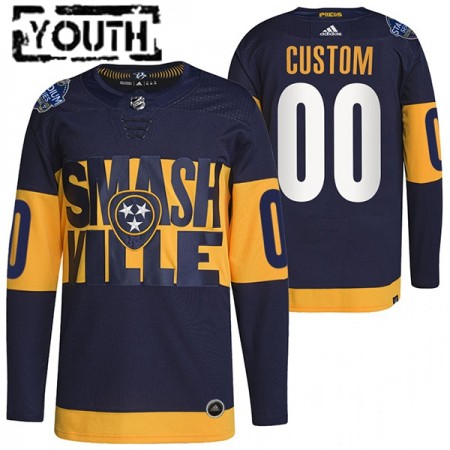 Nashville Predators Custom Adidas 2022 Stadium Series Authentic Shirt - Kinderen